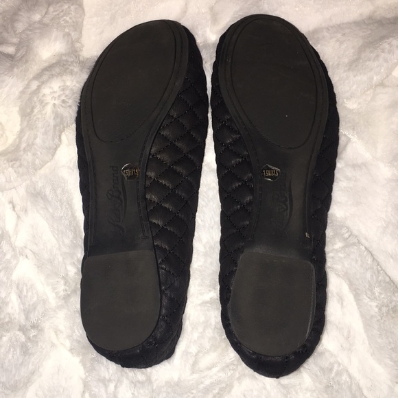 EUC Sz 7.5 Lucky Black quilted flats - Picture 2 of 4